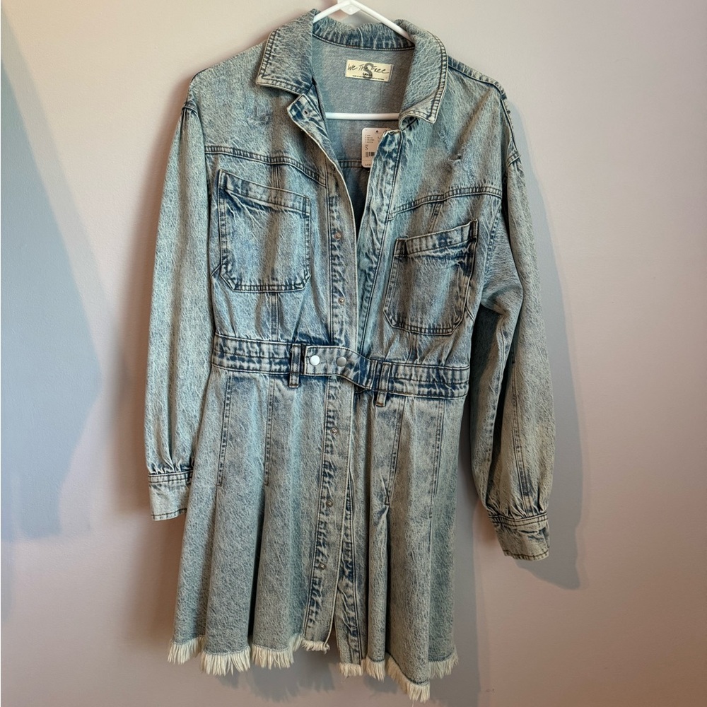 We the Free long sleeve denim dress